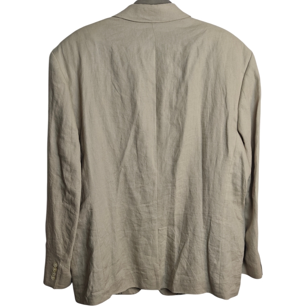 Lauren Ralph Lauren Linen Light Tan Blazer 46R - Picture 3 of 10